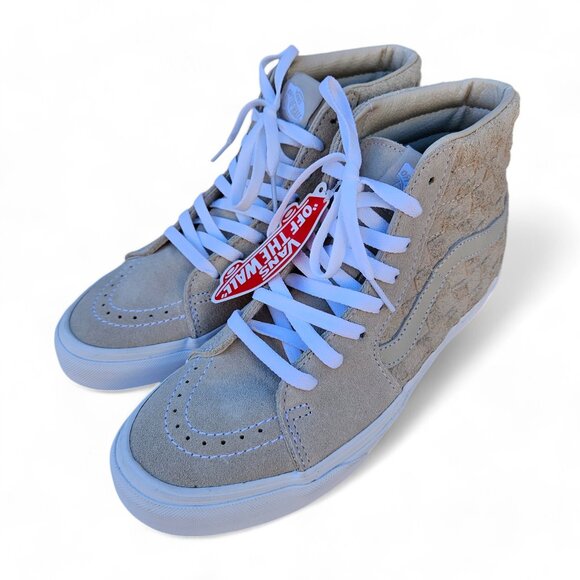 Vans Shoes - NWT Vans Sk8 Hi Skate Suede Unisex Mens 7.5 Womens 9 Checkered High Top Sneakers